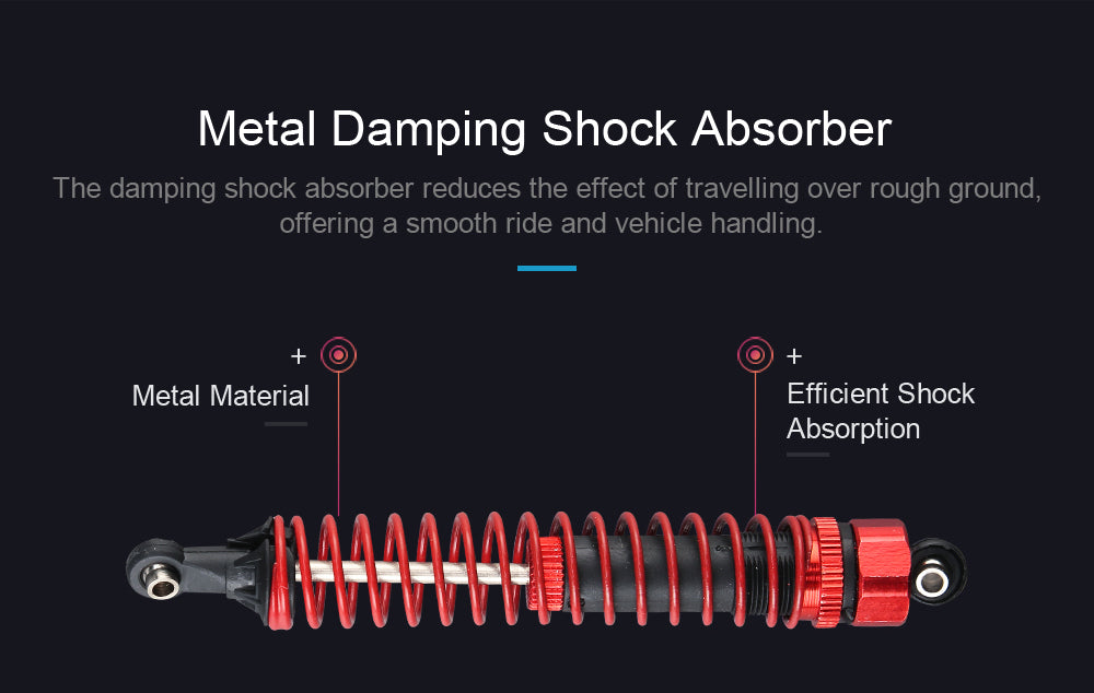 Metal Damping	Shock Absorber The damping shock absorber reduces the effect of travelling over rough ground£¬offering a smooth ride and vehicle handling.
