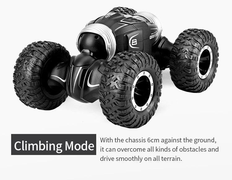 Climbing Mode With the chassis 6cm against the ground£¬ it can overcome all kinds of obstacles and drive smoothly on all terrain.