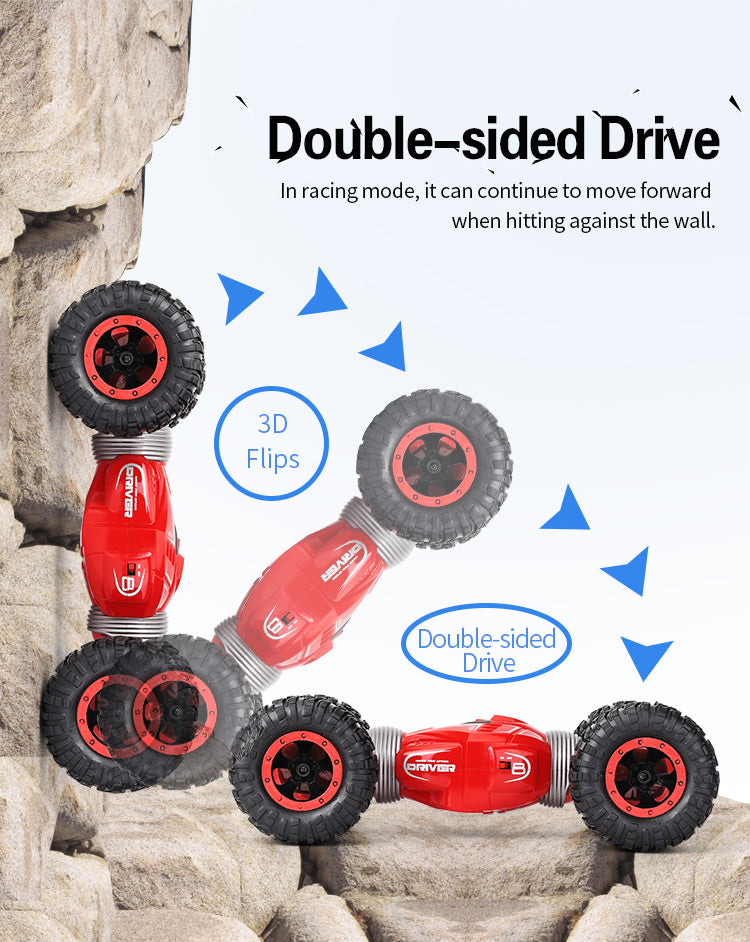 Double-sided Drive In racing mode£¬ it can continue to move forward when hitting against the wall.