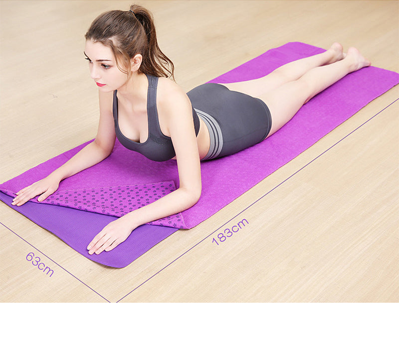 yoga towel size chart