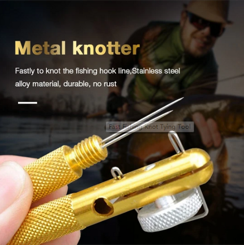 1 Set Manual Fishing Hook Knotter Dual-use Fishing Knot-tying Tool
