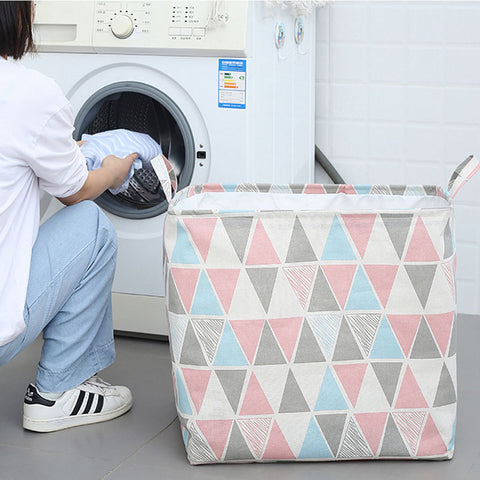 ■[Function]: It can be used as dirty clothes basket (especially for T-shirt, underwear, skirt, pants, socks, towels, etc.); Kid's toy storage or other products of the storage barrels. Perfect for home, office, closet, bedrooms, bathrooms, and more. It saves you space and makes your life easier, keep your house always clean without messy.