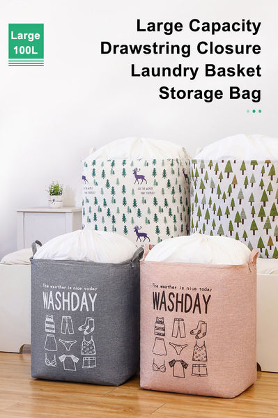 Wardrobe, Storage bag, Foldable, washable, Collapsible, organizer, Waterproof, Drawstring closure, Organizer, dirty cloth, underwear, socks, quilt, bag, hanging, storage stuff. 