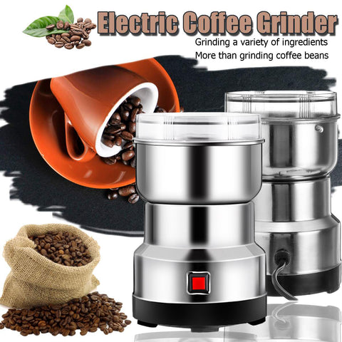 Electronic Coffee and Spice Grinder with 304 Stainless Steel 4 Blades 7oz / 200g