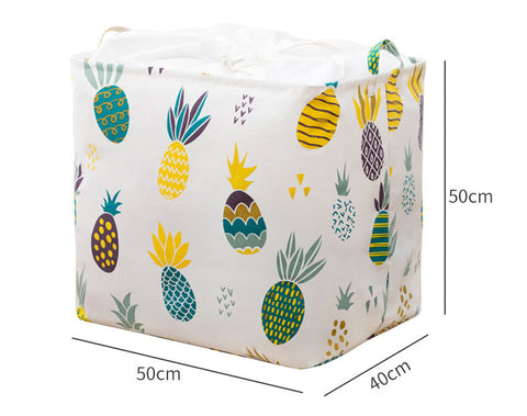 ■[Material]: Cotton + Linen + Waterproof PE coating+ Strengthened handles + Drawstring,  ■[Dimension]: 50cm(L)*40cm(W)*50CM(H)
