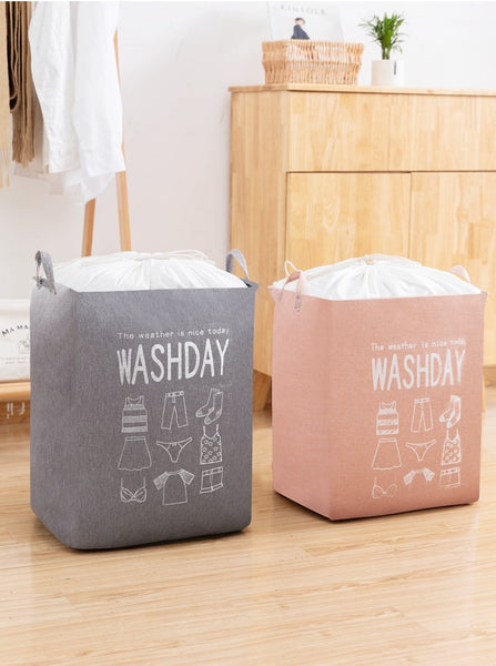 ■[Lightweight & Foldable]: This foldable bin allows you to quickly folded flat and put it in closet without taking any space when you don't need it. It is lightweight and features with two strong handles make it easy to move anywhere. ■[Waterproof & Dustproof]: Constructed from premium waterproof PE material, this clothes storage bag is waterproof, and dustproof due to its breathable mesh cover with cotton drawstring adjustable top cover. Protecting your clothes from water and dust. ■[Widely used]: Perfect for home, office, closet, bedrooms, bathrooms, kids room, campers, apartments, hotel use, baby nurseries, utility room, kitchen and closet organization etc. Practical storage bins can be a beautiful and functional accent to any room.  ■[Premium Basket]: This storage basket also can be laundry basket is durable for long lasting use. Simple but stylish design. Perfect for any home, a practical and good-looking house accessory you deserve. 