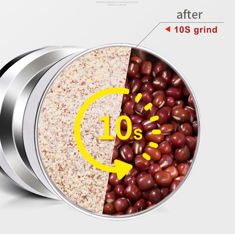 Grinder, 304 stainless steel, coffee grinder, spice grinder, bean grinder, nuts grinder, power grinder,