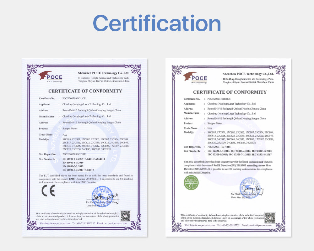 Nema23 Stepper Motor for CO2 Laser Cutter and Engraver