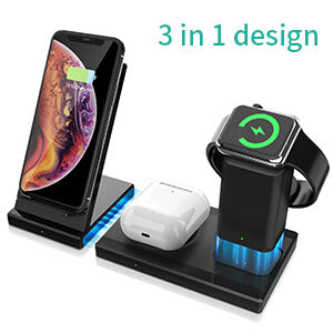 wireless charger for iphone x and apple watch and airpods