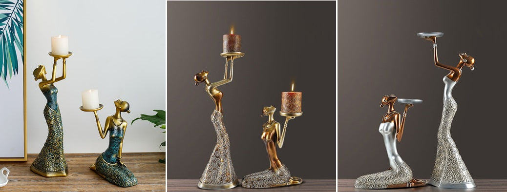 Exotic Figurine Candle Holder