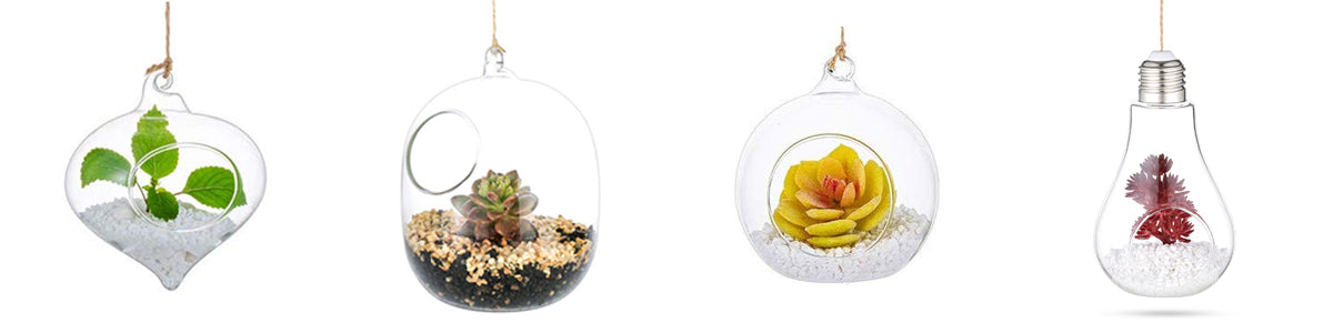Hanging Decorative Glass Containers