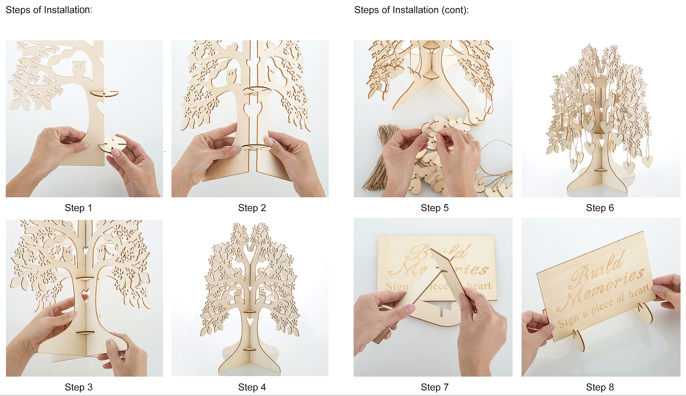 Pages of Wishing Tree Installation Manual