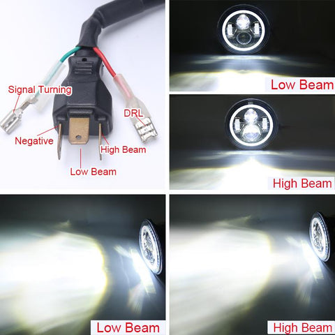 RGB Bluetooth Led Headlights Jeep