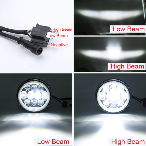 5.75 Inch RGB Angel Eye Harley Headlight