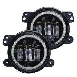 LOYO 4 Inch Fog Light Bulb With Angle Eyes For Jeep JK JKU