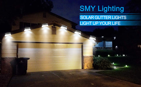 solar gutter lights