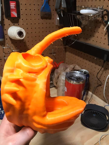 A user printed out an angler fish mo