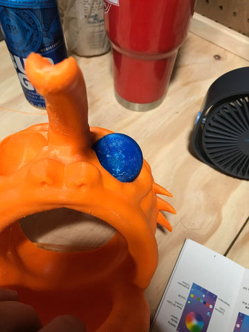 A user printed out an angler fish model