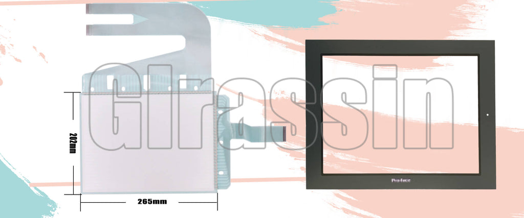 Touch Screen and Protective Flim for Proface HMI GP2601-TC11 Repair Replacement