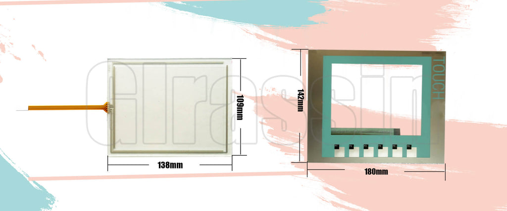Touch screen and membrane Keyborad for Siemens SIMATIC KTP600 Basic mono/color