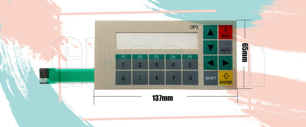 Membrane Keypad for Siemens SIMATIC OP3 HMI Replacement