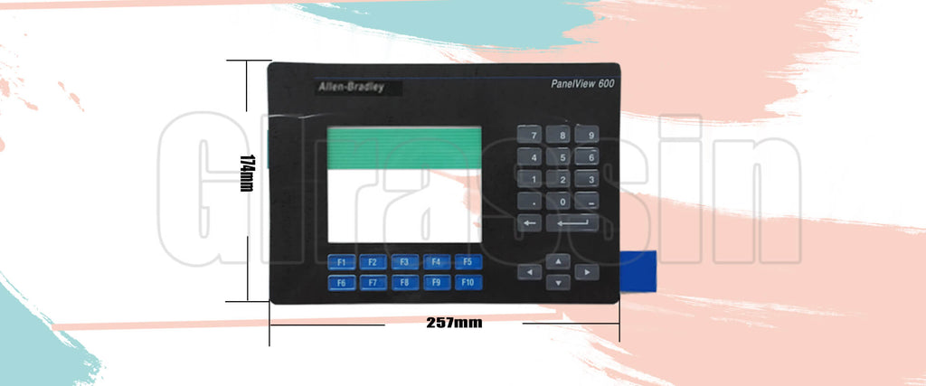 Membrane Keypad for Allen Bradley Panelview 600 2711-K6 Replacement