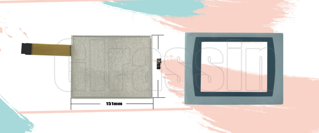 Touch Screen and Protective Flim for PanelView Plus 700 2711P-T7 Replacement