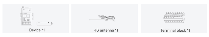small cellular industrial 4g model with 4g antenna, terminal block