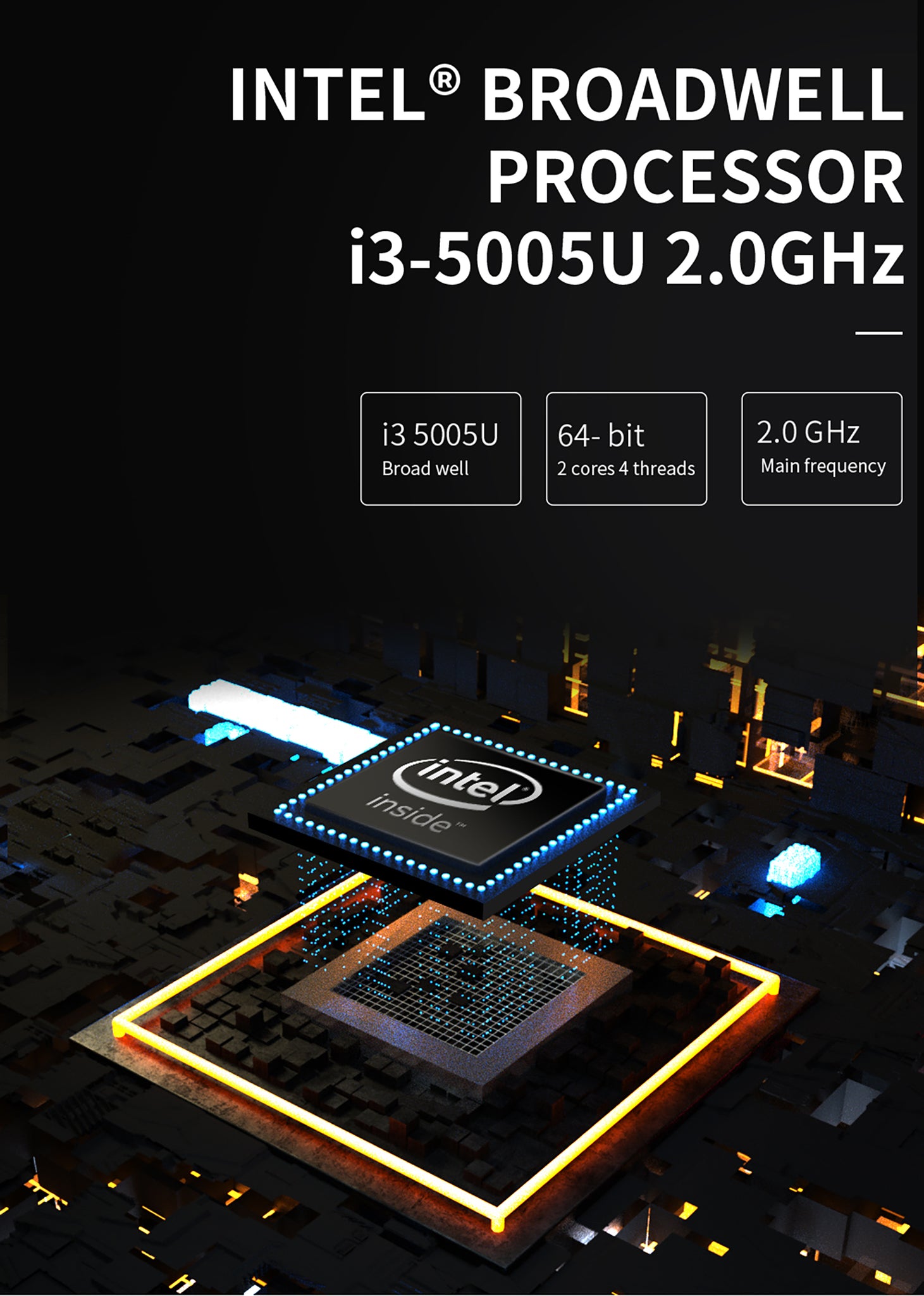 PC/タブレット デスクトップ型PC Jumper EZbox i3 Intel Broadwell-U i3-5005u processor/VESA Mount/8G 