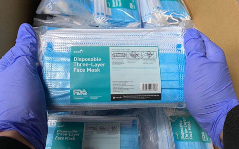 vacuum-sealed package face mask