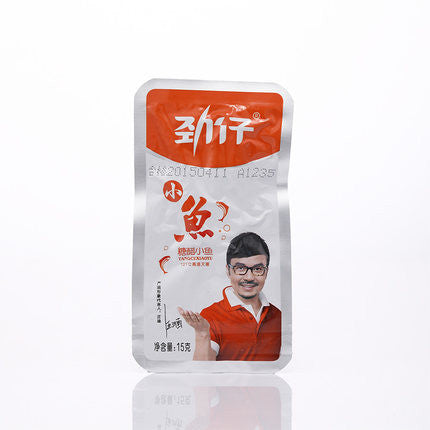 【劲仔小鱼】糖醋味小鱼仔15g*20包 汪涵代言 肉质鲜美 酸甜可口