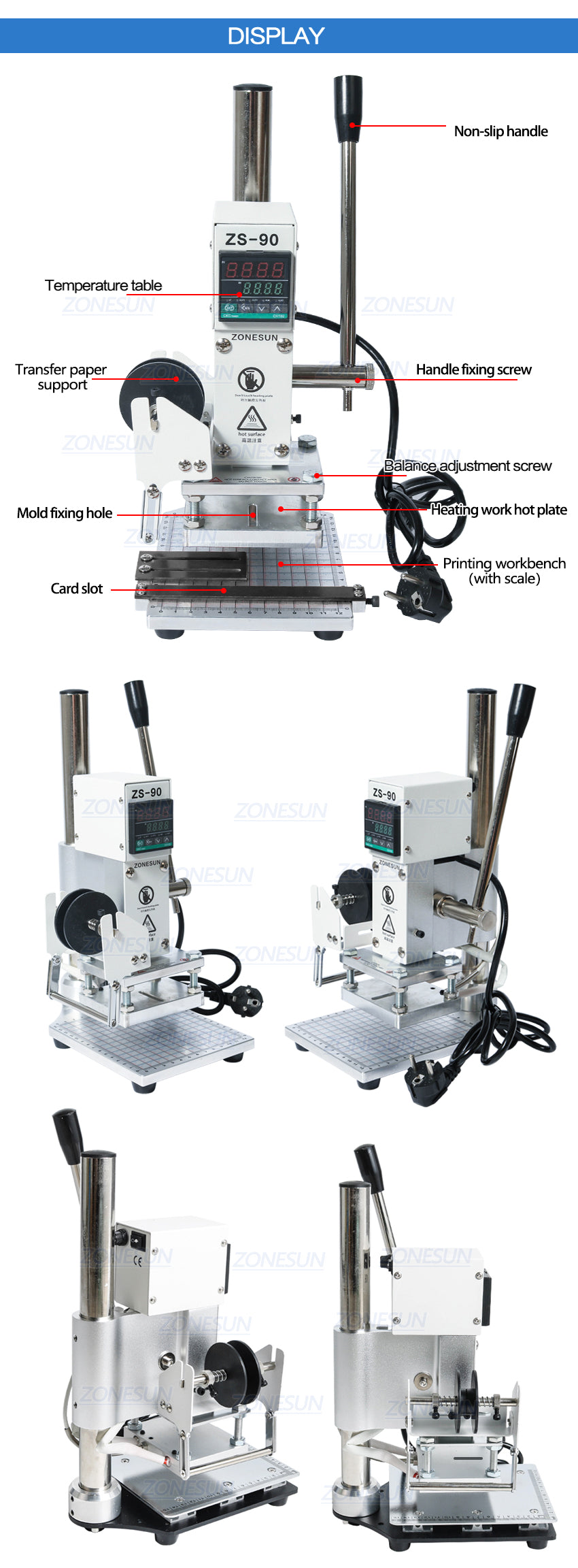 bronzing machine for leather