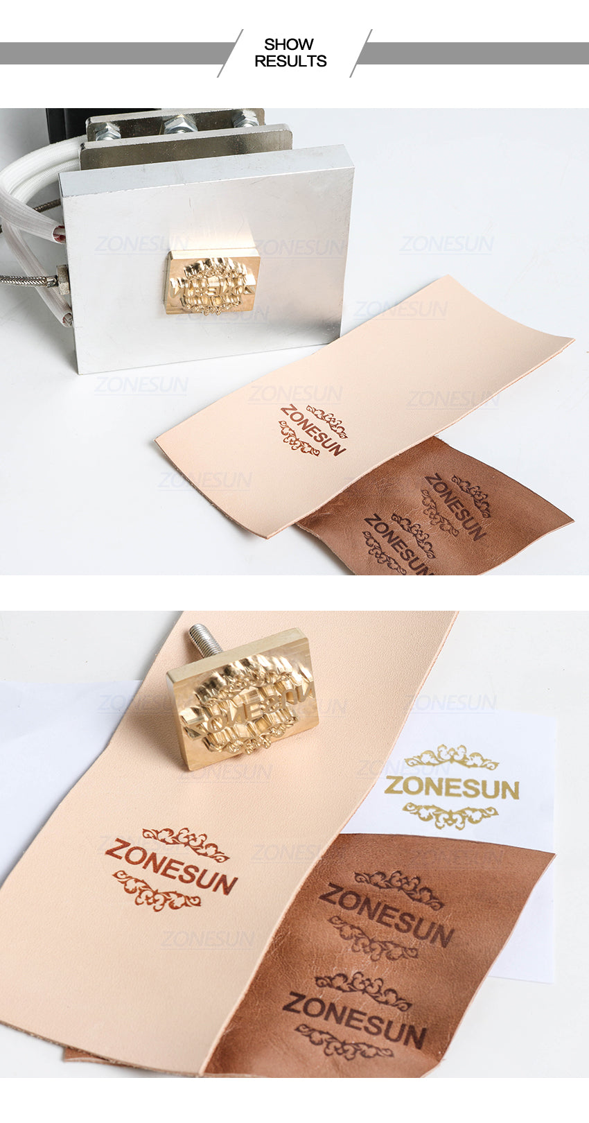 efectos de estampado