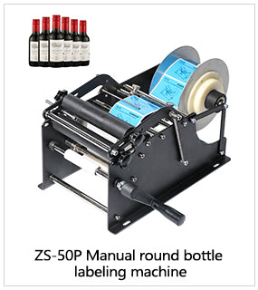 Etiquetadora automática de botellas cuadradas redondas de tamaño doble ZONESUN ZS-TB300