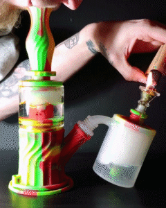 Waxmaid 14mm-18mm ash catcher and 4-IN-1 waterpipe