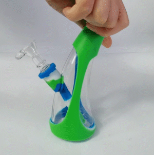 Waxmaid Horn mini silicone glass water pipe