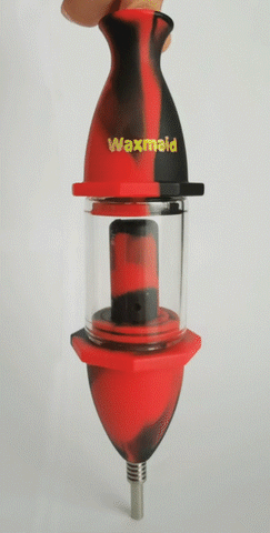 Waxmaid 8 Silicone Glass Nectar Collector Dab Rig