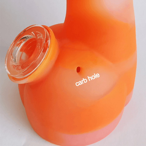 Waxmaid didi penis smoking pipe with carb hole