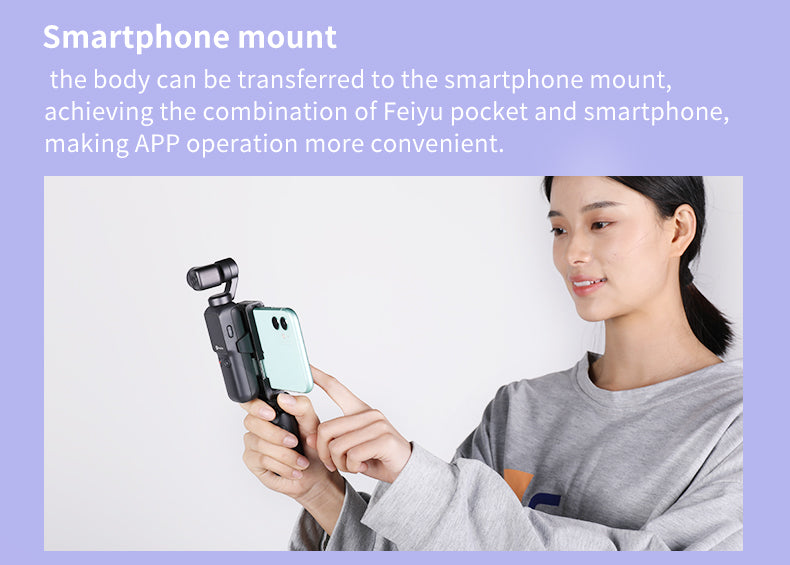 Feiyu Pocket Smart Compact 4K Video Stabilized Camera