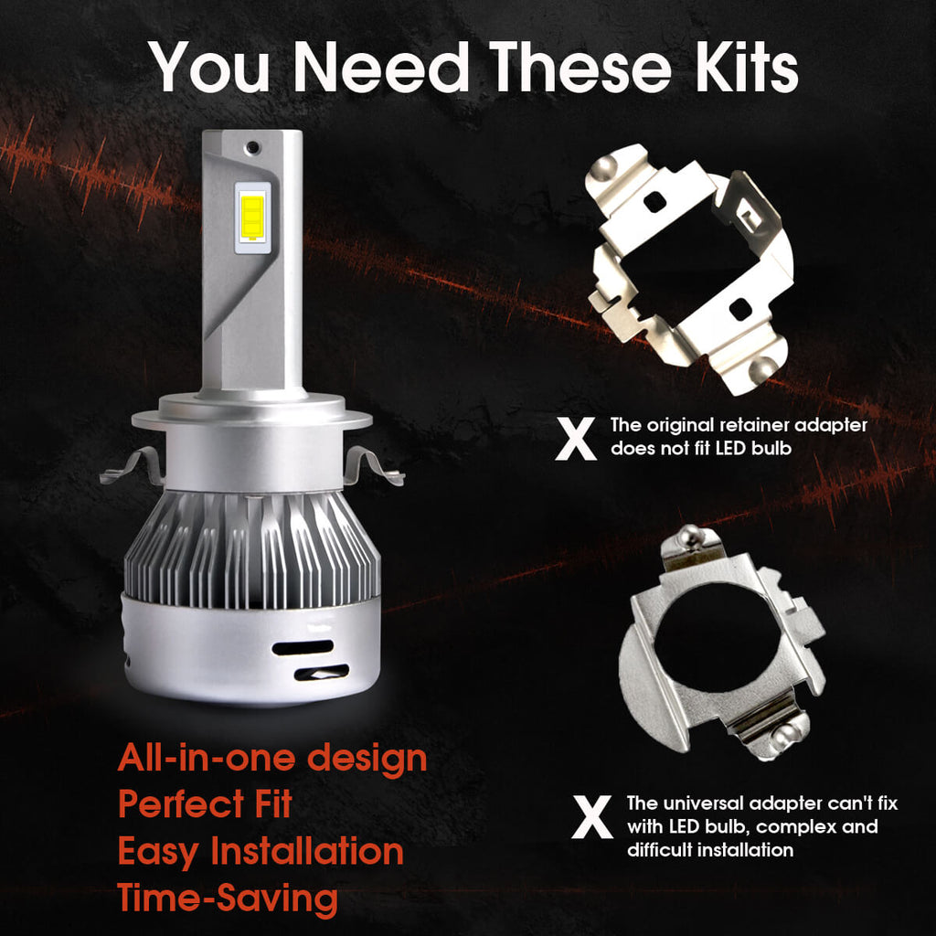 custom h7 led bulbs for mercedes volkswagen plug n play