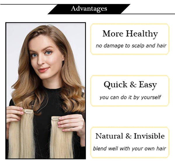 advantages clip in human hair extensions