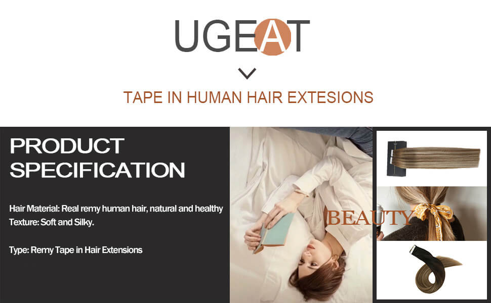 ugeat remy tape in hair extensions