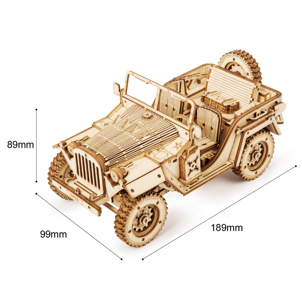 robotime scale model Army Field Car MC701