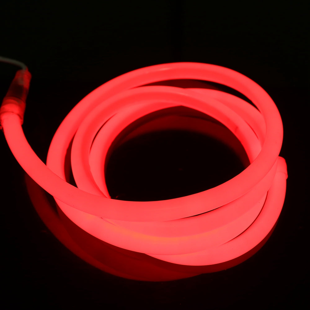According to the products you buy +++Description+++ Type: Soft LED neon lights Input voltage 220-240 (V) LED Chip Brand: Epistar LED type: SMD 2835 LED quantity: 120leds/m Super brightness Waterproof: IP67 Size: 14mm Diameter Color: blue, red, white, warm white, green, yellow, pink Cuttable Every 100cm (approximately 40 inches)(At Marked Intervals)