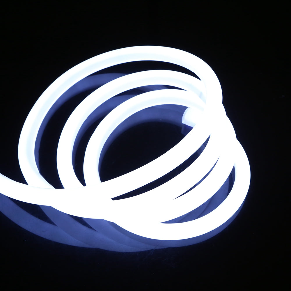 According to the products you buy +++Description+++ Type: Soft LED neon lights Input voltage 220-240 (V) LED Chip Brand: Epistar LED type: SMD 2835 LED quantity: 120leds/m Super brightness Waterproof: IP67 Size: 14mm Diameter Color: blue, red, white, warm white, green, yellow, pink Cuttable Every 100cm (approximately 40 inches)(At Marked Intervals)
