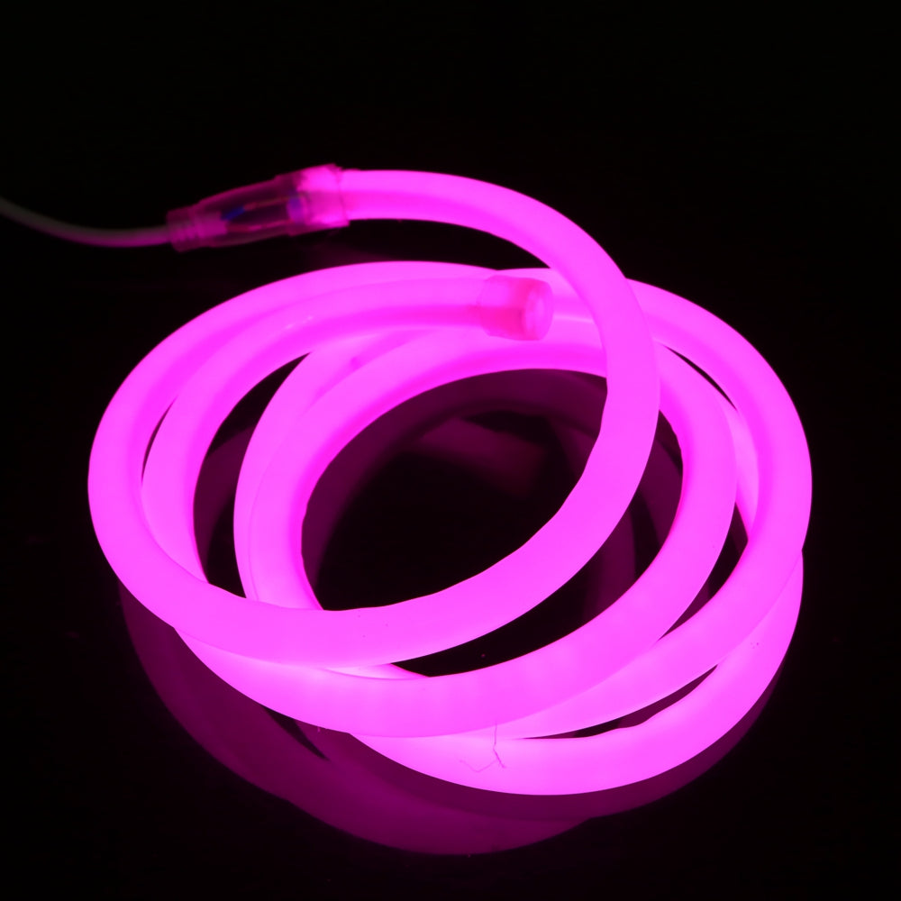 According to the products you buy +++Description+++ Type: Soft LED neon lights Input voltage 220-240 (V) LED Chip Brand: Epistar LED type: SMD 2835 LED quantity: 120leds/m Super brightness Waterproof: IP67 Size: 14mm Diameter Color: blue, red, white, warm white, green, yellow, pink Cuttable Every 100cm (approximately 40 inches)(At Marked Intervals)