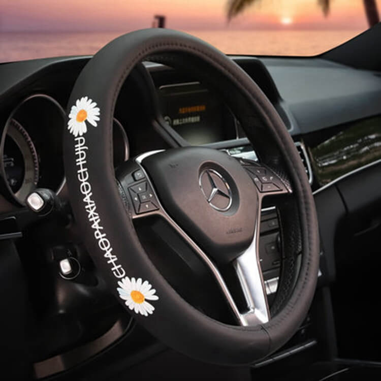 white-daisy-steering-cover-wheel-for-women