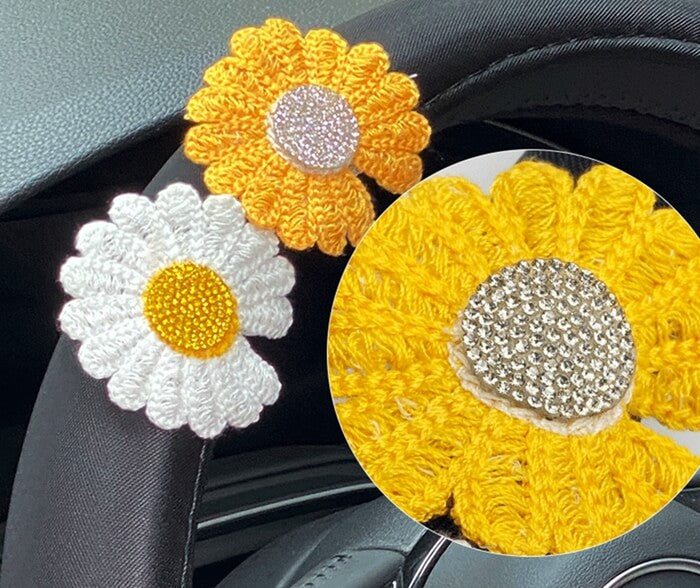 yellow-daisy-steering-wheel-cover
