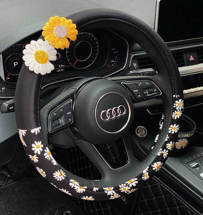 yellow-daisy-steering-wheel-cover