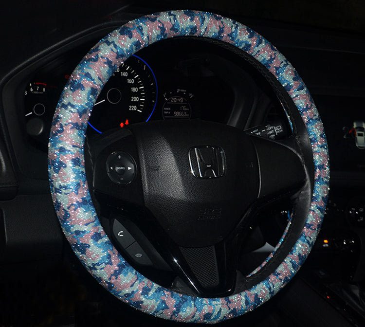 Camouflage Bling Car Steering Wheel Cover-A26
